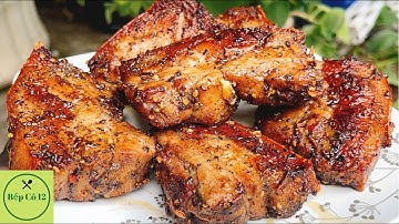 Ba Chỉ Nướng Mắt Khén: Cách ướp thịt Ba rọi nướng mắt khén Tây Bắc đặc biệt thơm ngon- Bếp Cô 12