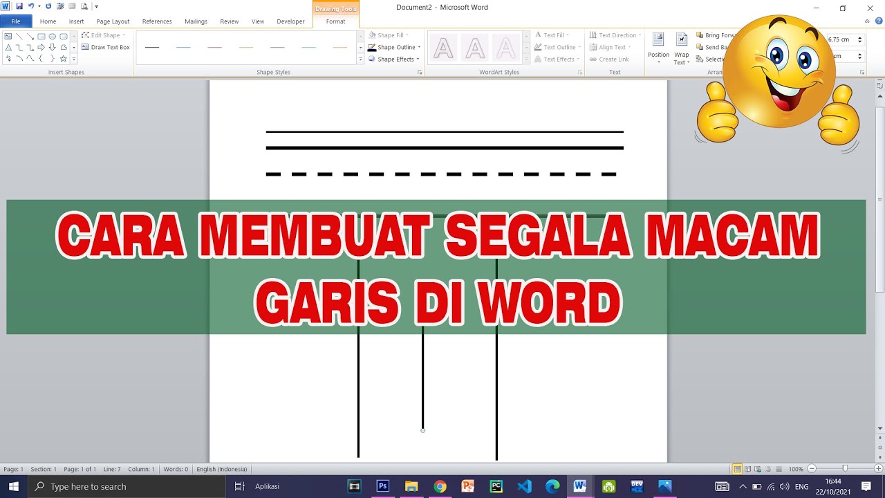 Cara Membuat Garis Horizontal Dan Vertikal Di Ms Word vrogue.co