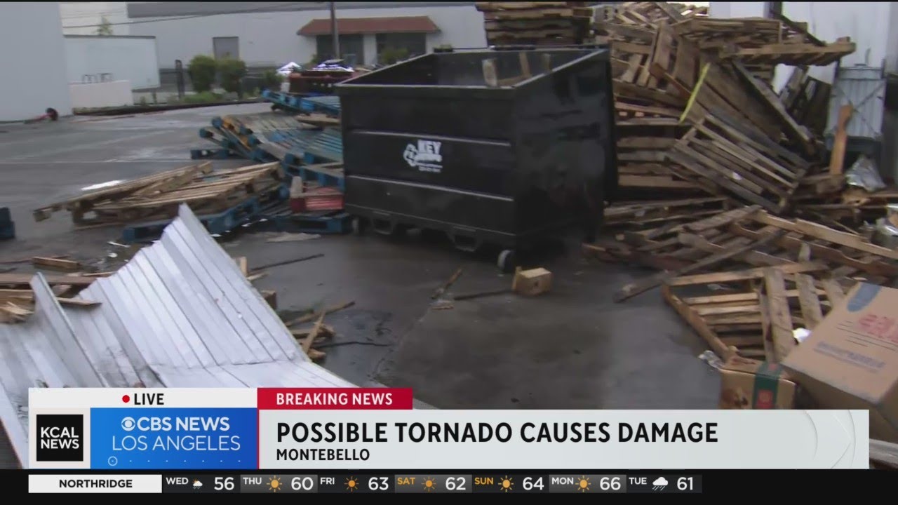 Montebello residents left picking up pieces after possible tornado hits ...