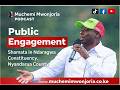 Public Engagement Shamata In Ndaragwa Constituency Nyandarua County