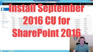 Installing the September 2016 CU for SharePoint 2016