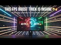 FPS Boost Trick That Doubled My Performance 😳🔥 (40 FPS → 90 FPS)