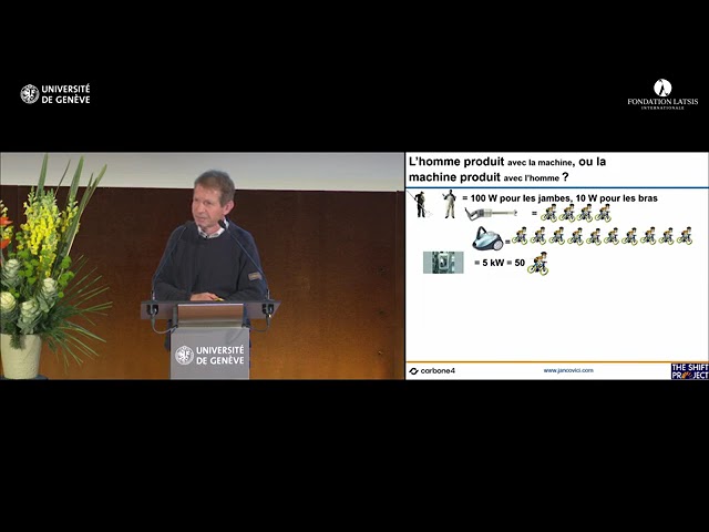 Jancovici : Quelle Suisse dans un monde neutre en carbone ? - 13/11/2023 - Genève