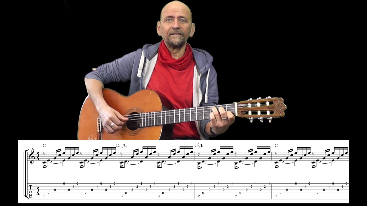 Prelude No. 1 BWV 846 / Ave Maria by Johann Sebastian Bach - guitar tutorial w/ notes and TAB