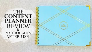 THE CONTENT PLANNER REVIEW & How I Plan My Content