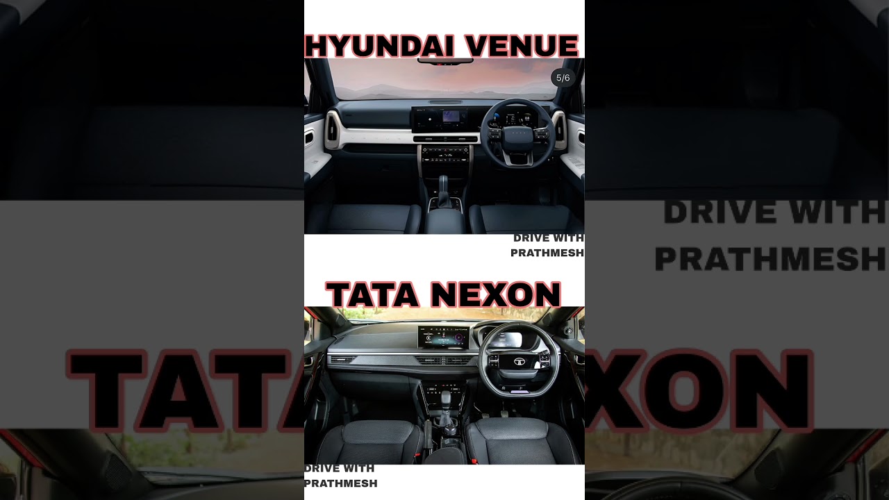 HYUNDAI VENUE VS TATA NEXON INTERIOR 