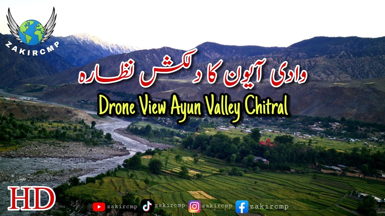 Aerial Drone View of Ayun Valley Chitral || a piece of paradise on earth