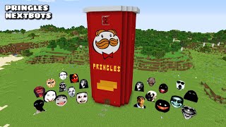 SURVIVAL PRINGLES HOUSE WITH 100 NEXTBOTS in Minecraft - Gameplay - Coffin Meme