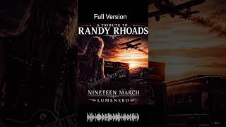Nineteen March Full Song 👈 — Tribute to Randy Rhoads (March 19, 1982) | Epic Neoclassical Ballad