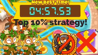 Btd6 Race Splish Splash Sploosh in 4:57.53 Top 10% Strategy! (No Mk, No Hero)