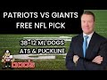 NFL Picks - New England Patriots vs New York Giants Prediction, 11/26/2023 Week 12 NFL Free Picks