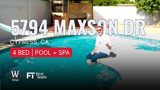 5794 Maxson Dr, Cypress CA | 4 Bed Pool Home Near Oak Knoll Park