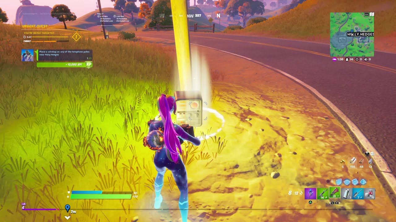 Place A Wiretap On Any Of The Telephone Poles Near Holly Hedges - Fortnite Season 5 Challenge Guide