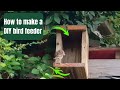 How to make a simple DIY wooden bird feeder