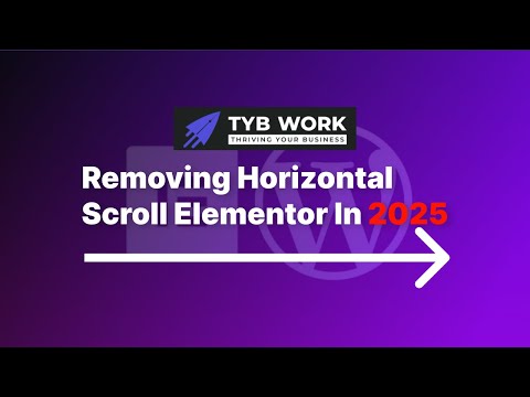 Removing Elementor horizontal