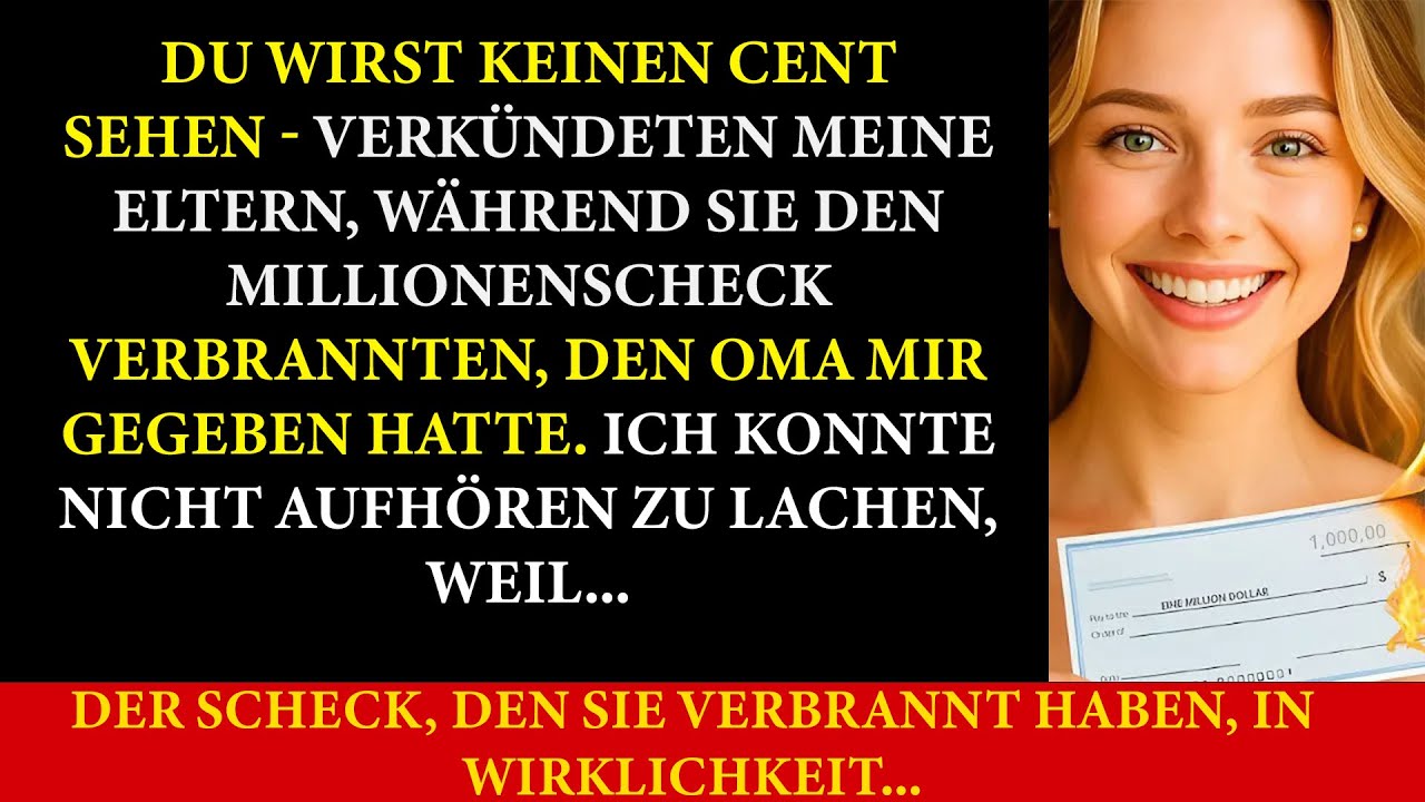 Bei der Testamentseröffnung überreichte mir Opas Anwalt einen Scheck über Millionen. Meine Eltern…