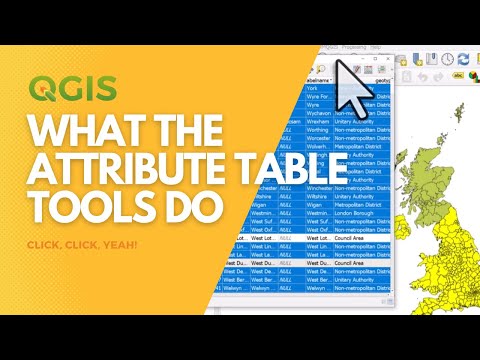 What the attribute table buttons do in QGIS