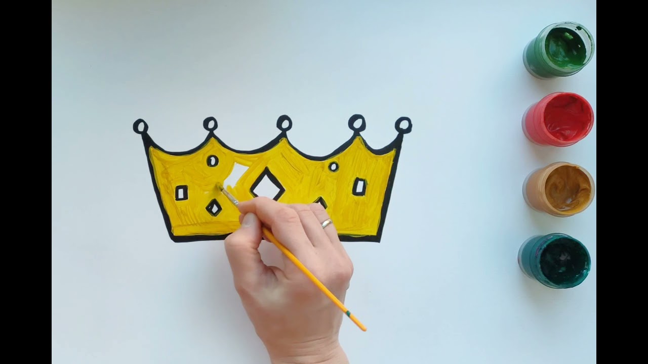 How to draw a crown | crown drawing | princess crown | Art for kids | drawing for children