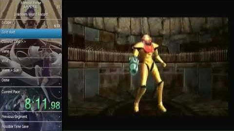 Metroid Prime Any% PAL speedrun in 1:35 (In-game time)