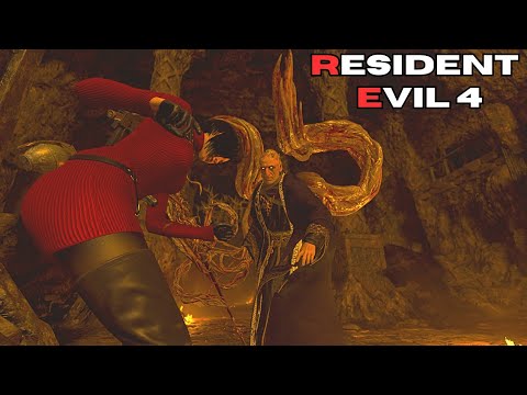 RE 4 Separate Ways - Ada Death Animation - Saddler Death Blows Part 7