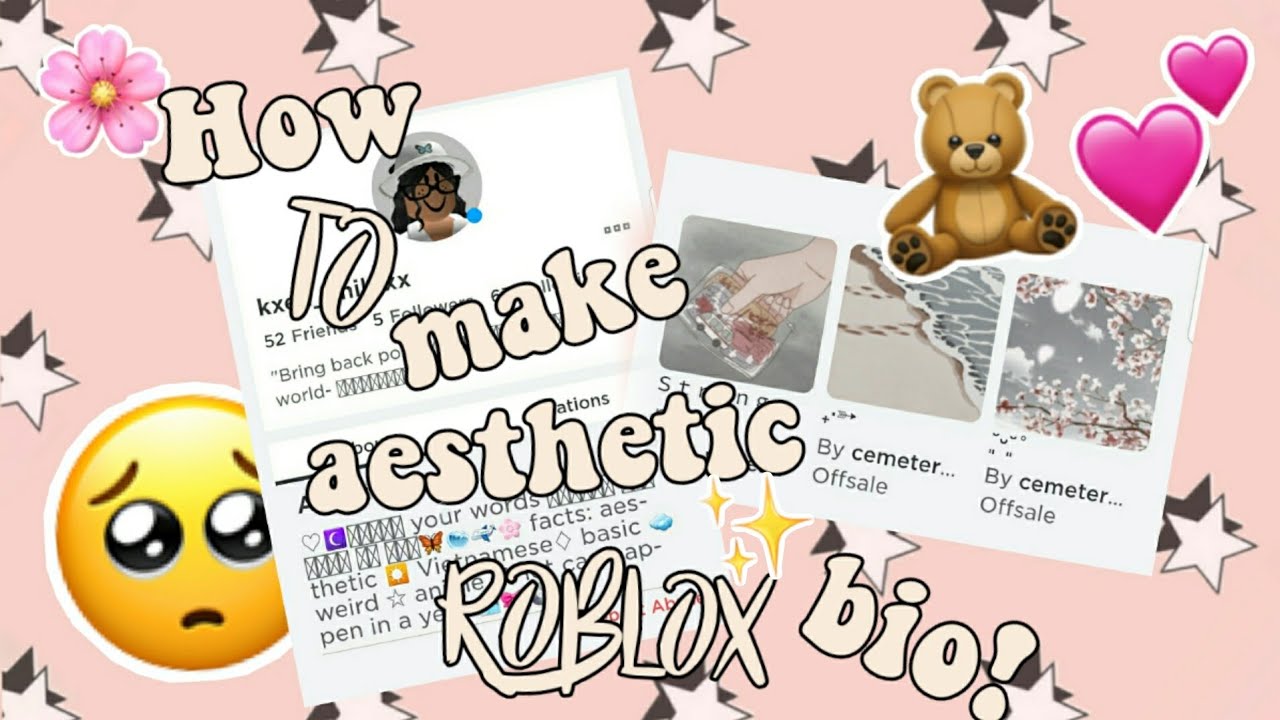 HOW TO HAVE A AESTHETIC OR PREPPY BIO IN ROBLOX! 