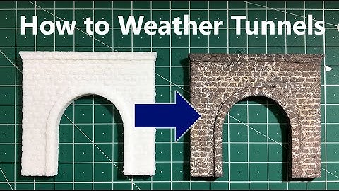 Best way to weather 3D printed Tunnel portal