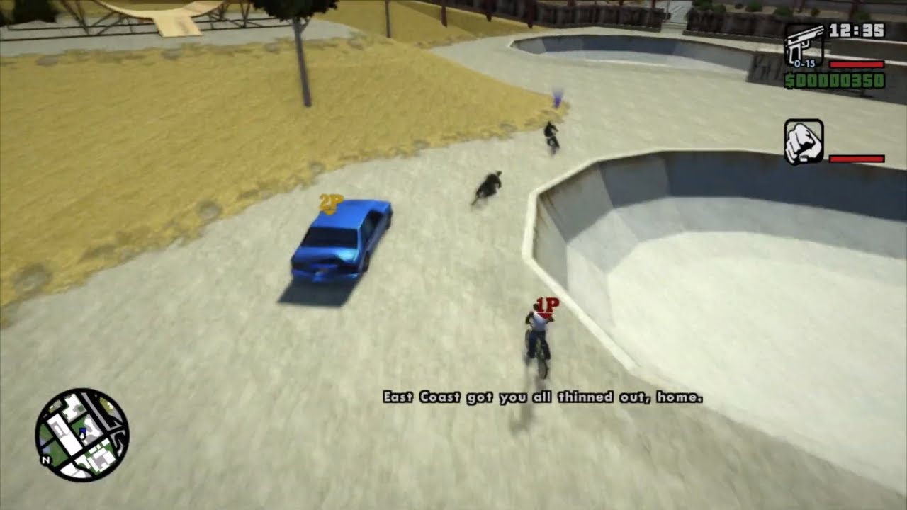 GTA: San Andreas [XBOX] Local Multiplayer Gameplay [1080p] 