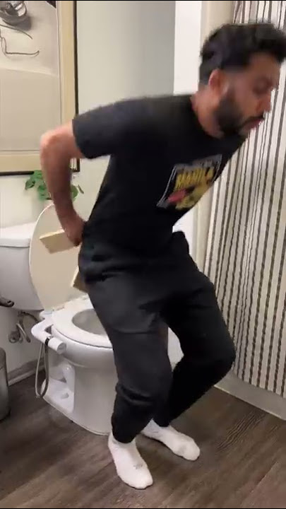 Safest way to use the toilet 😂 #shorts