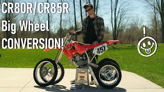 Turning My CR80R Into A CR80RB! [CR80 | CR85 Small Wheel To Big Wheel Conversion]