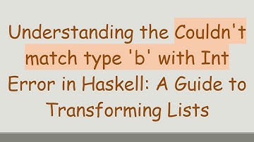 Understanding the Couldn