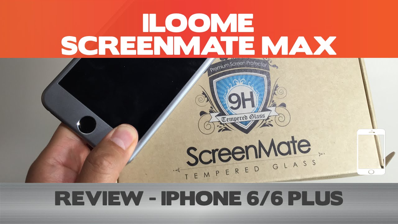 This screen protector is AWESOME - iLoome ScreenMate Max Review - iPhone 6