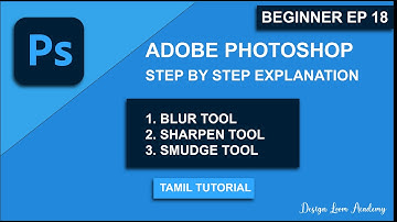 Blur, Sharpen & Smudge Tools in Photoshop | Beginner Series Ep 18 | Tamil Tutorial