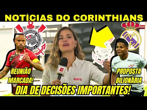 LILLY NASCIMENTO TRAZ AS NOTÍCIAS DO CORINTHIANS DE HOJE/REUNIÃO MARCADA E PROPOSTA POR WESLEY