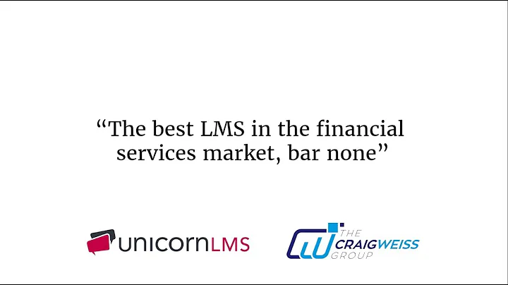 "The best LMS in the financial services market, ba...