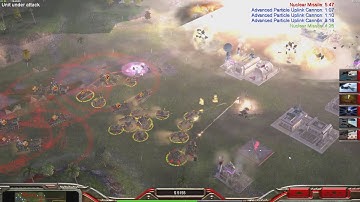 CHINA Tank ( Shockwave Mod ) - Command & Conquer Generals Zero Hour - 2 v 2 v 2 HARD Gameplay