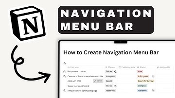 How to Create a Navigation Menu Bar in Notion | Notion Tutorial (2025)