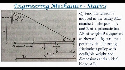 Engineering mechanics solved problem | Method of moments | Statics problems 94