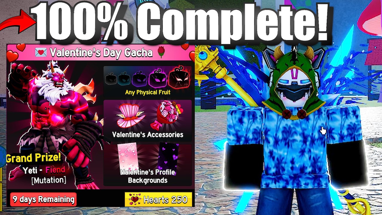 Как пройти обновление «День святого Валентина» в игре Blox Fruits?