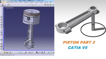 CATIA V5 Tutorial #22 - Part design - Piston#2 (Part2)