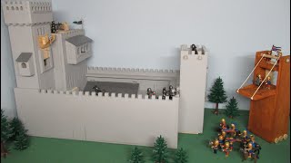 Le siège du château fort par Richard Coeur de Lion ! Stop motion playmobil.