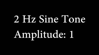 2 Hz Sine Tone Amplitude 1