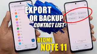 How To Export Backup Contacts In Redmi Phones - Redmi Note 11 screenshot 4