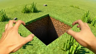 HOLE! REAL LIFE IN MINECRAFT! REALISTIC