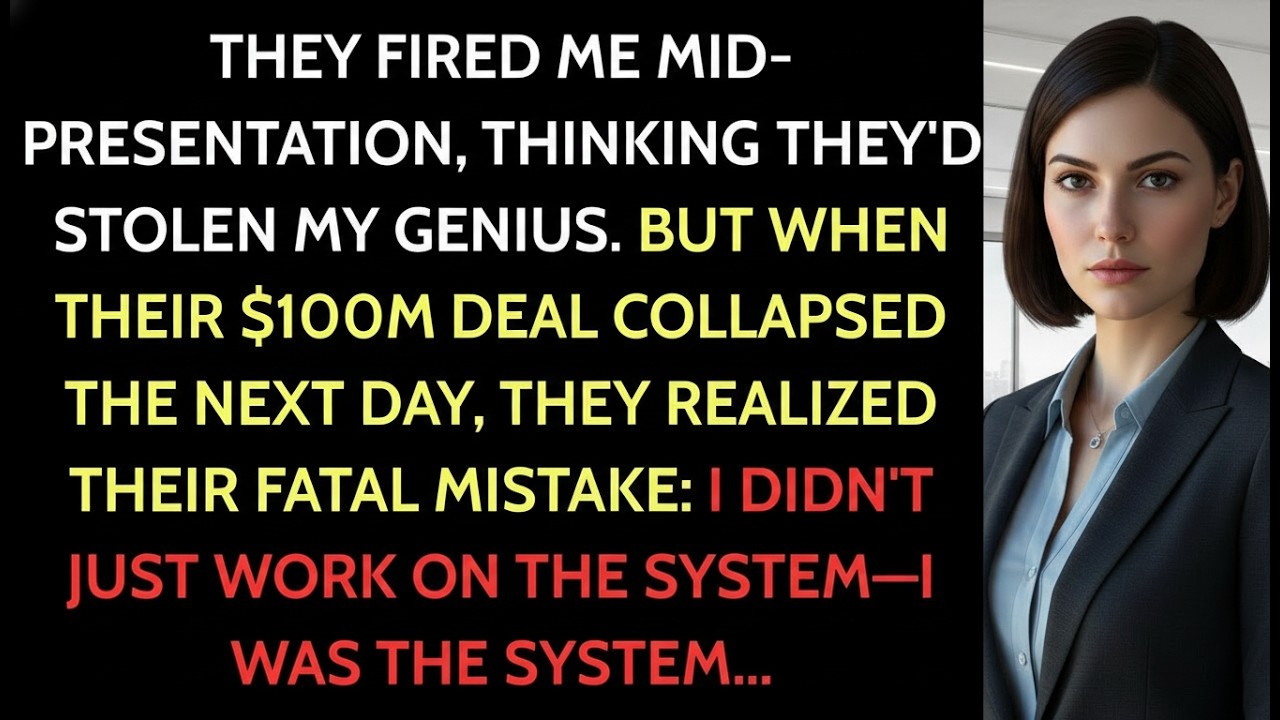 They Fired Me Before a $100M Demo — Forgot I Built Everything