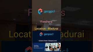 Genpact Official Hiring Madurai