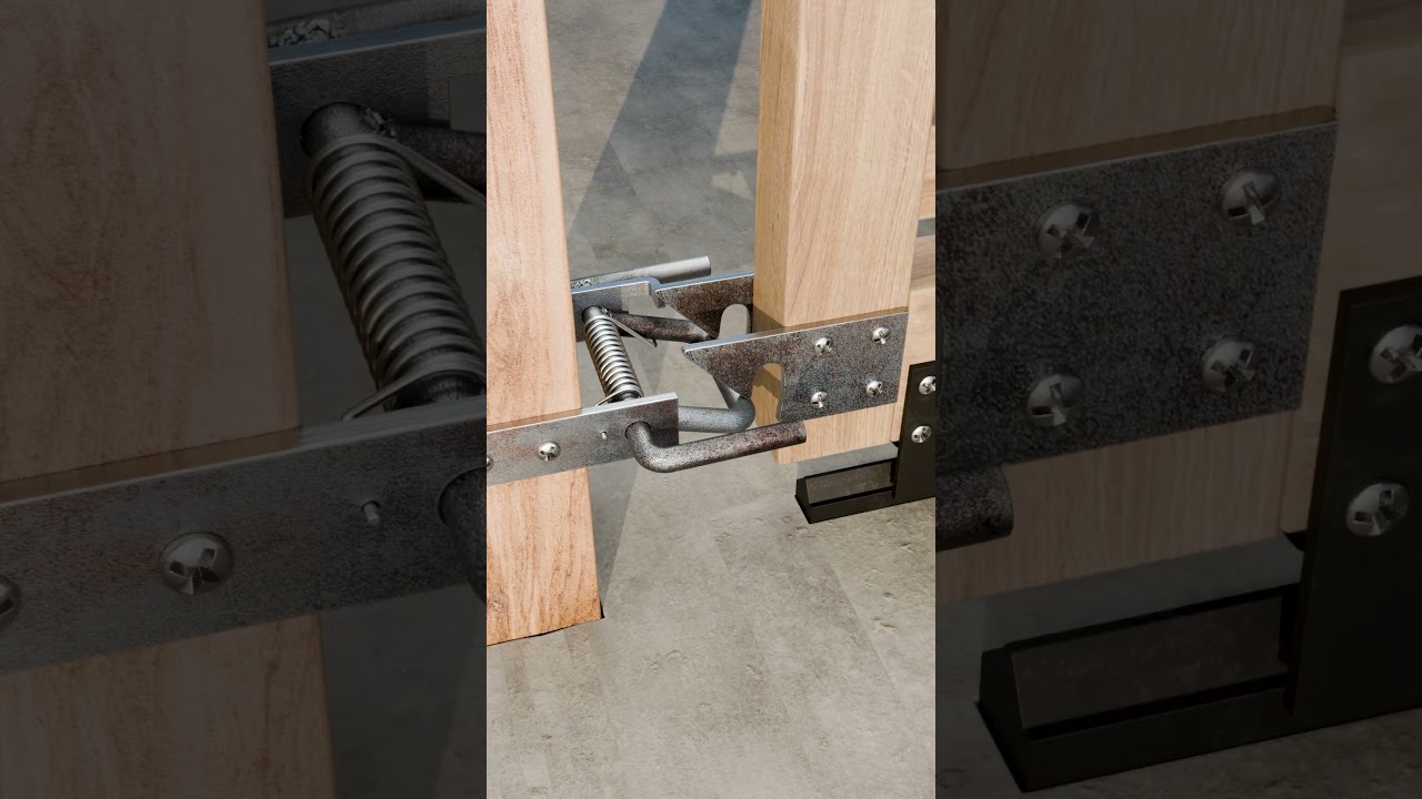 Sliding gate latch. #steelwork #latch