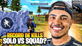 LIMPEI MAIS QUE A METADE DO MAPA NESSE SOLO VS SQUAD - FREE FIRE