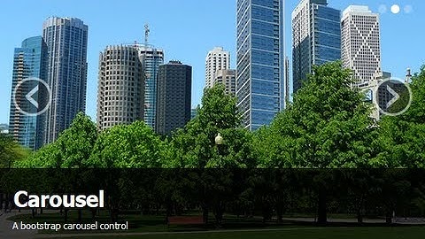 Bootstrap Carousel control demonstration