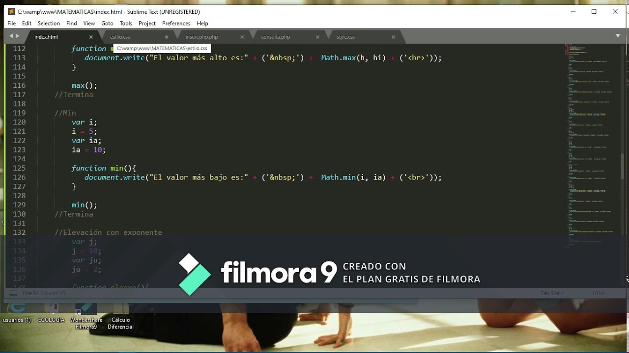 Funciones matemáticas ll JavaScript - YouTube
