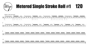 Metered Accented Single Stroke Roll #1